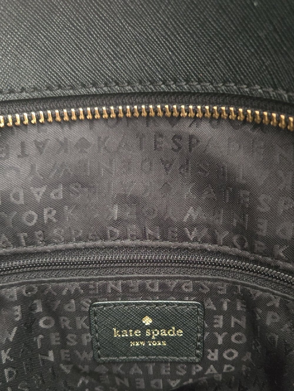 Kate Spade Black Leopard-Accent Cat Appliqué Tote with Dust Bag - Picture 13 of 15
